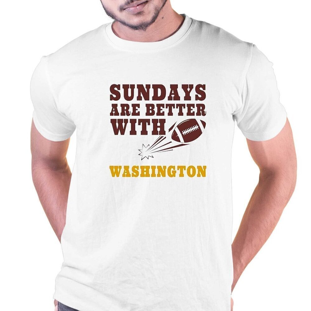 Sundays Better Washington Commanders Shirt NFL Football Team Fan Graphic T-Shirt